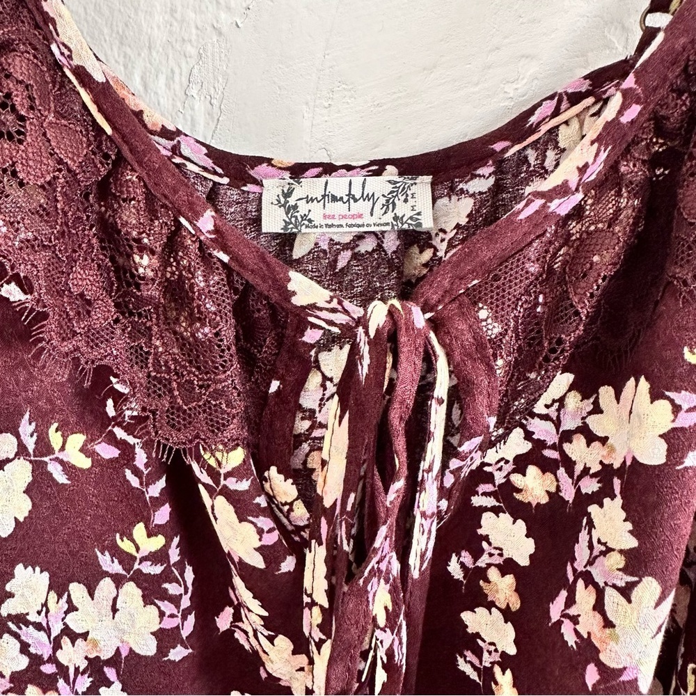Free People Floral Ruffle Bodysuit - Picture 9 of 9